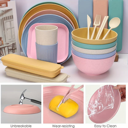 NNETM Outdoor Camping Dinnerware Set for 5 (62pcs)