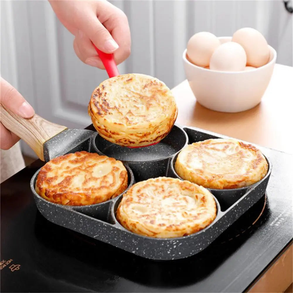NNEOBA Nonstick Egg Omelette Pan for Induction Cooking (4-Hole)