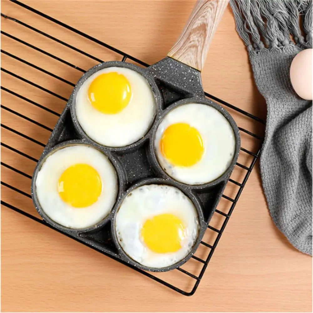 NNEOBA Nonstick Egg Omelette Pan for Induction Cooking (4-Hole)