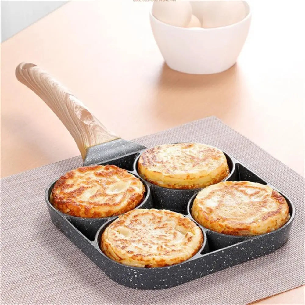 NNEOBA Nonstick Egg Omelette Pan for Induction Cooking (4-Hole)