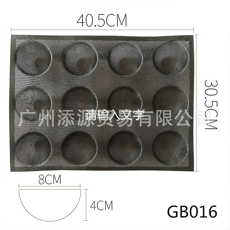 Silicone Round Bread Molds with Non-Stick Breathable Mat