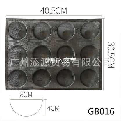 Silicone Round Bread Molds with Non-Stick Breathable Mat