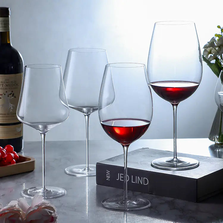 Slim Crystal Glass Wine Goblet for Hotels and Events