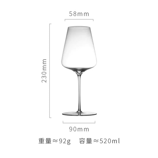 Slim Crystal Glass Wine Goblet for Hotels and Events