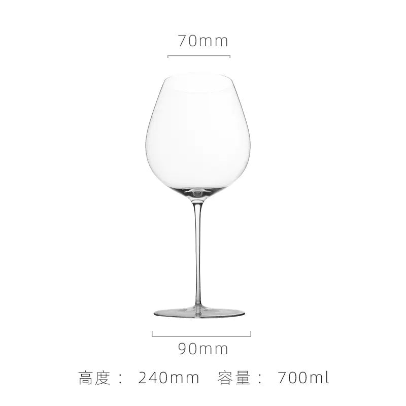 Slim Crystal Glass Wine Goblet for Hotels and Events