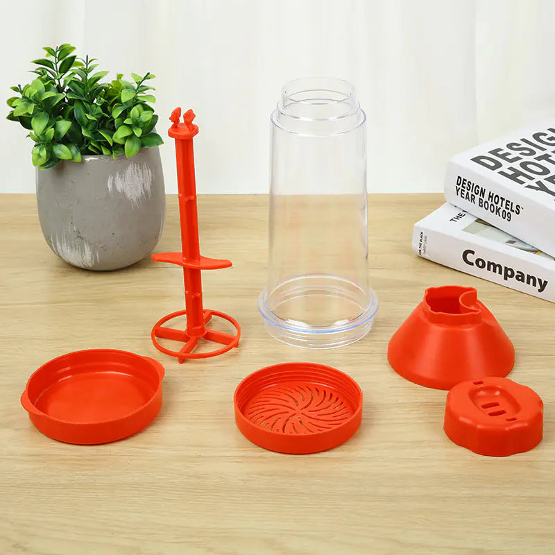 New Handheld Plastic Flour Sifter Mixing Cup Tool