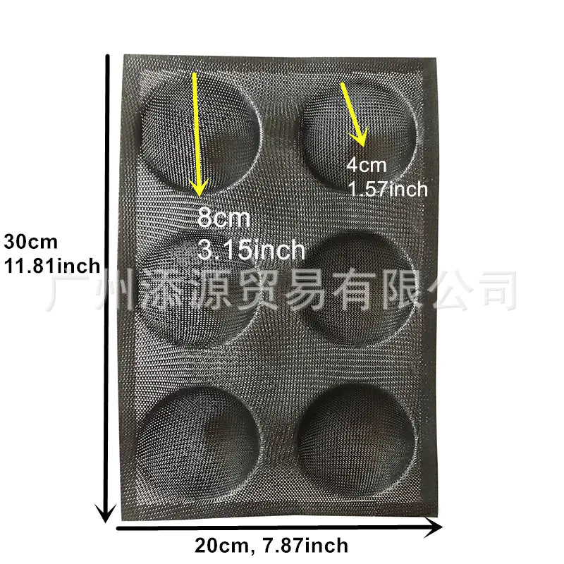 Silicone Round Bread Molds with Non-Stick Breathable Mat