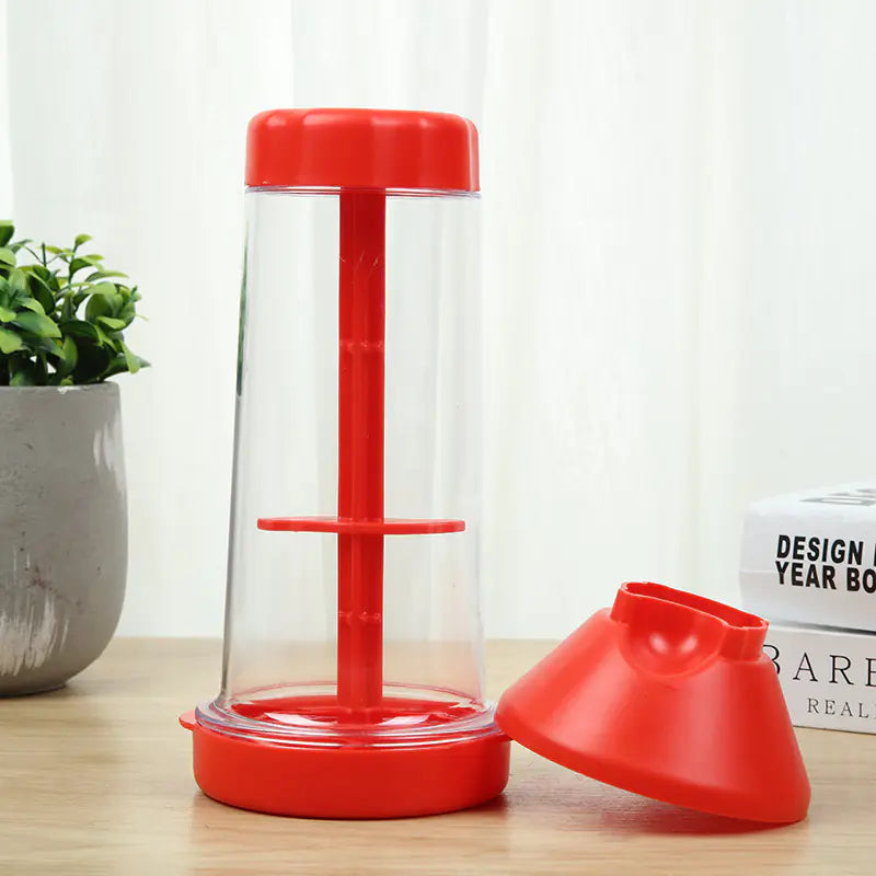 New Handheld Plastic Flour Sifter Mixing Cup Tool