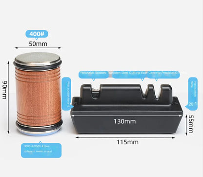 Adjustable Angle Tungsten Steel Knife Sharpener Set